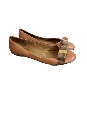 Salvatore Ferragamo Bow-Accent Women's Ballet Flats 7.5